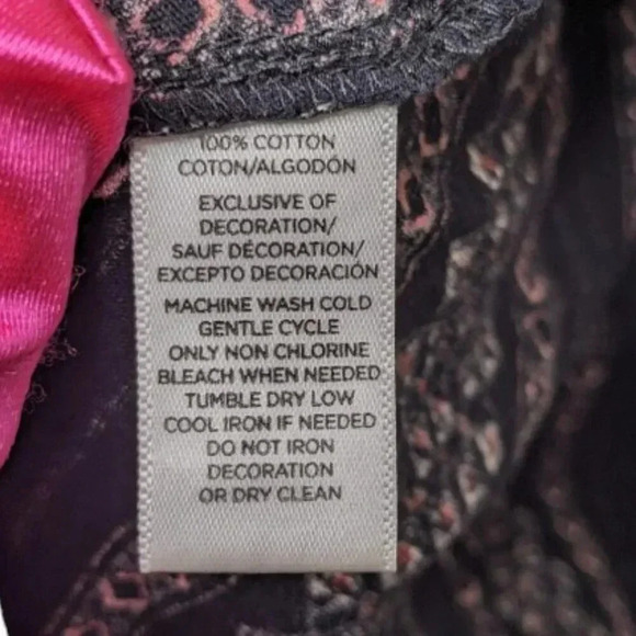 LOFT Womens Boho Striped Scoop Neck/Off the Shoulder Smocked Striped Top Size M - Picture 8 of 12